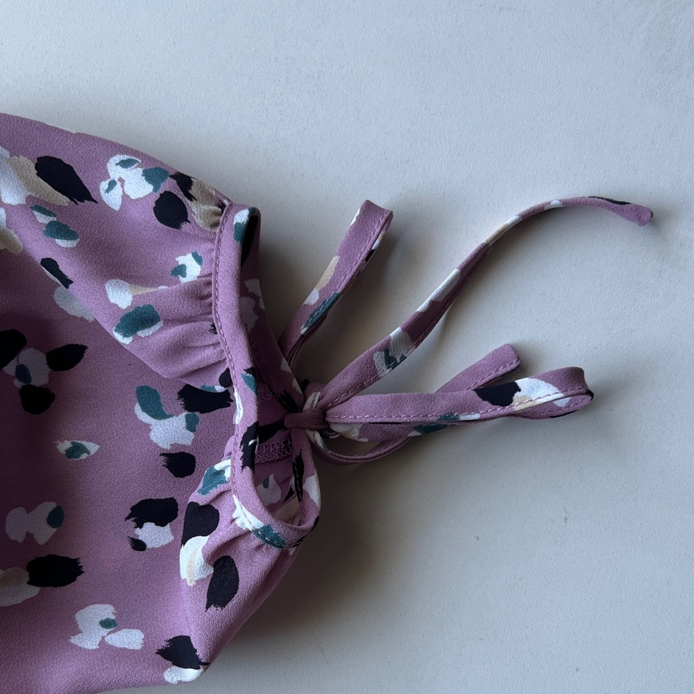 Collective Concepts Women's Floral Print Blouse Mauve - Picture 5 of 7